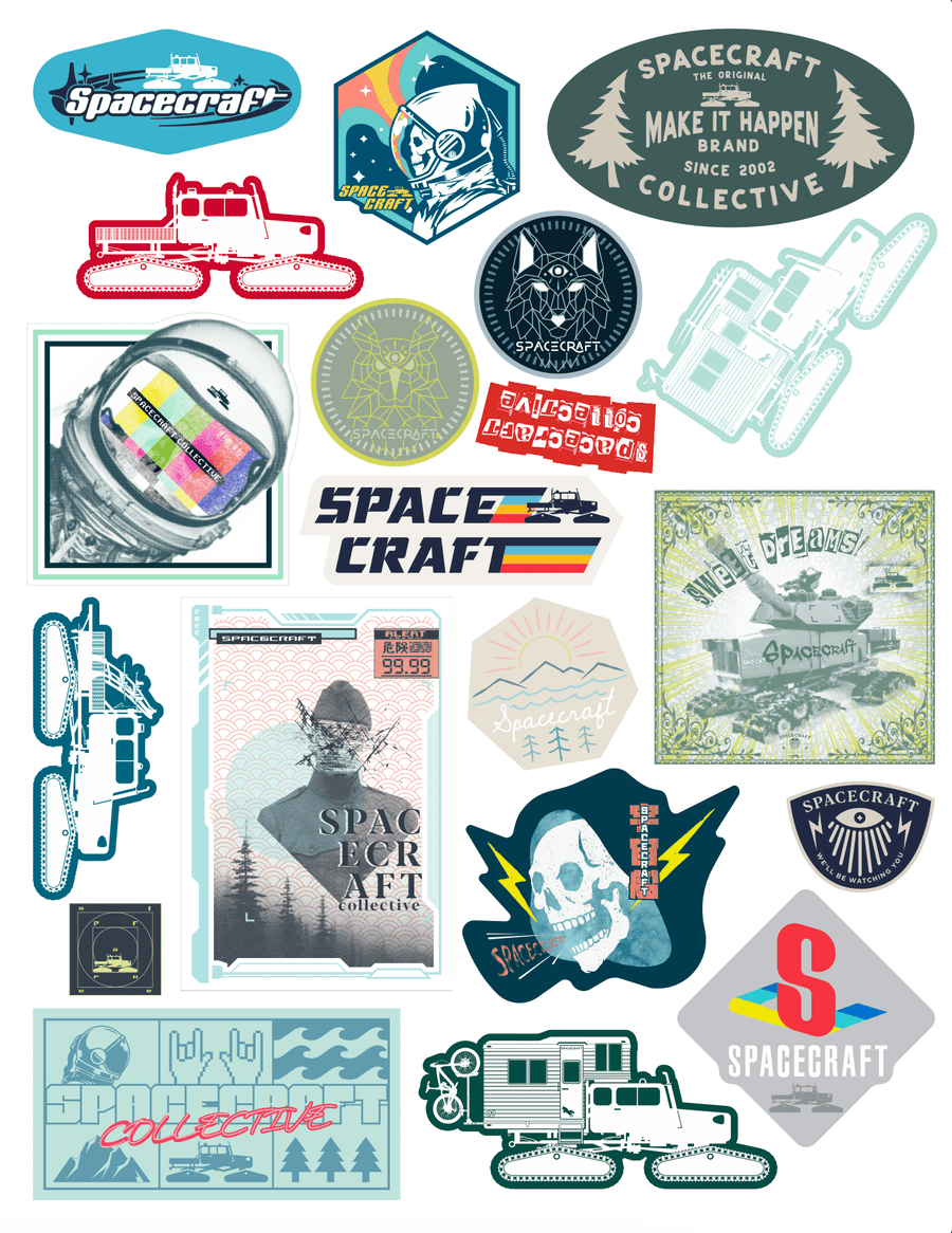 2022 Spacecraft Sticker Sheet - Spacecraft