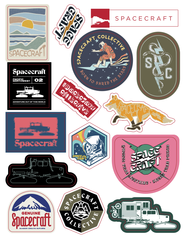 Edition 23A Spacecraft Sticker Sheet - Spacecraft