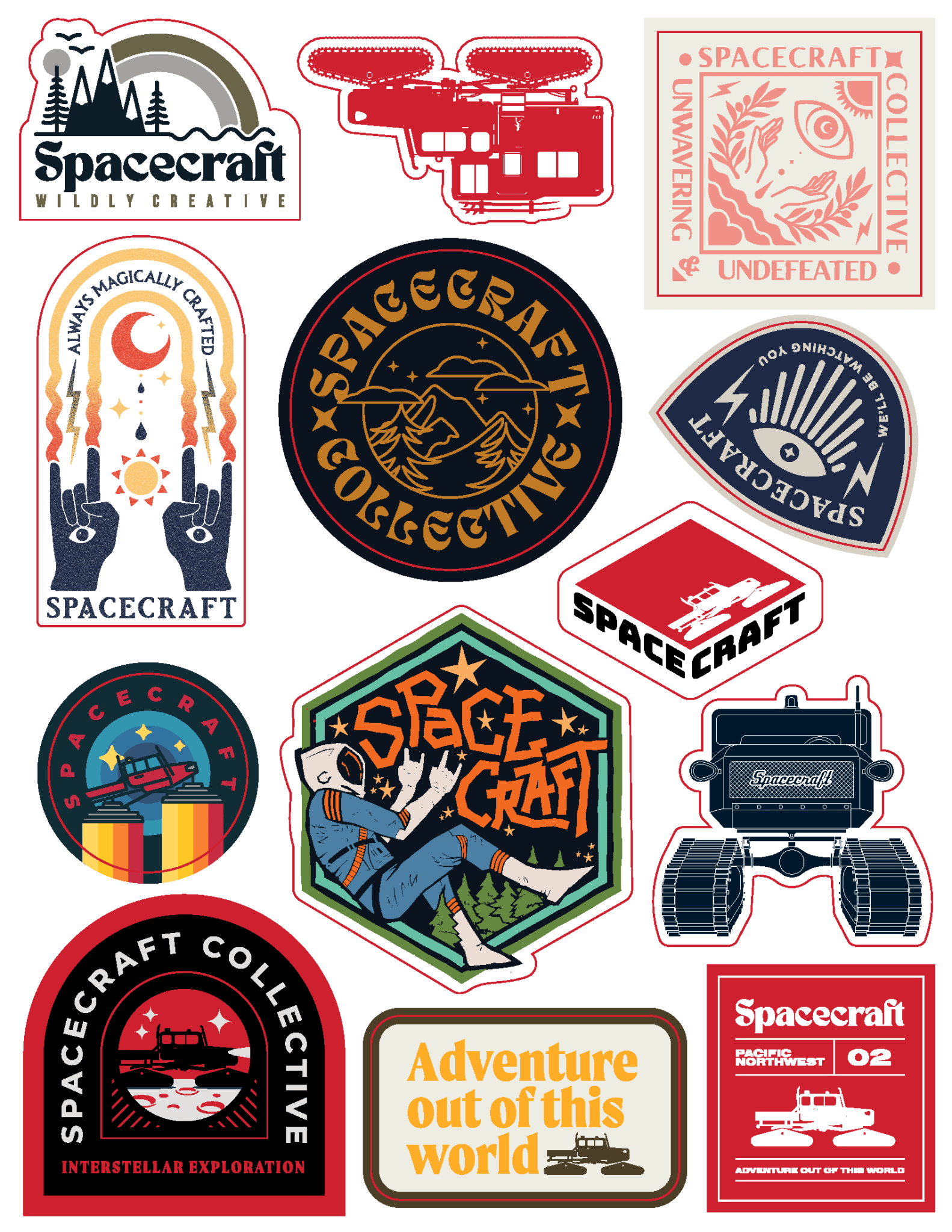 Edition 23B Spacecraft Sticker Sheet - Spacecraft