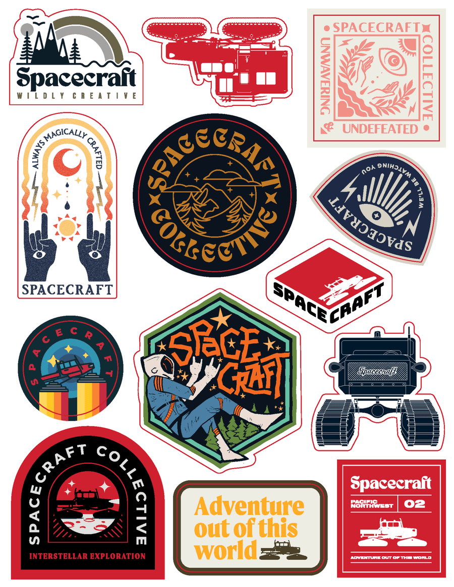 Edition 23B Spacecraft Sticker Sheet - Spacecraft