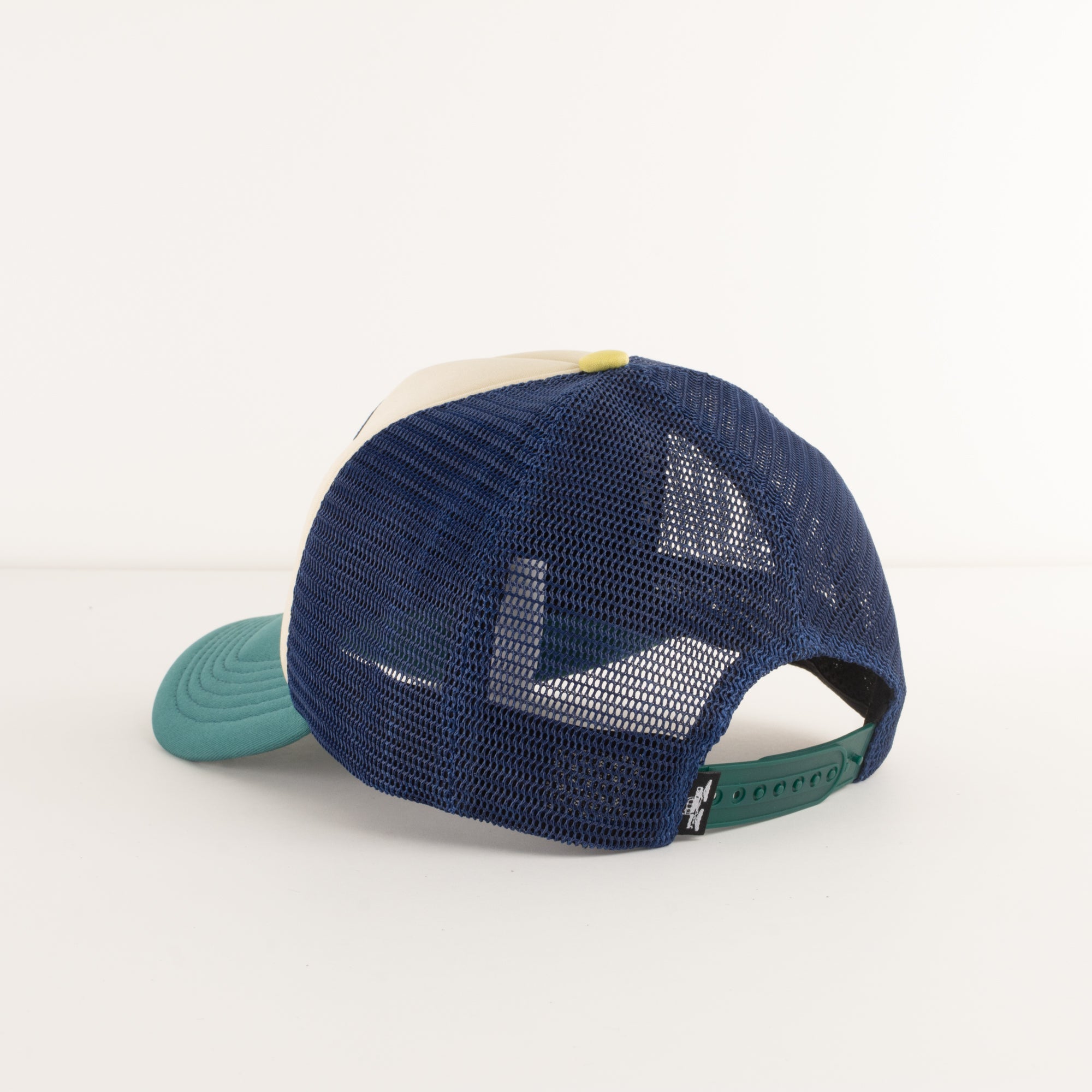 Coastal - Suns Up (White/Navy/Turquoise) - High Fitted Trucker cap Coastal - Suns Up (White/Navy/Turquoise) - High Fitted Trucker cap