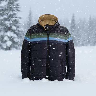 Snowcat Mid - weight Retro Puffer Jacket - Spacecraft