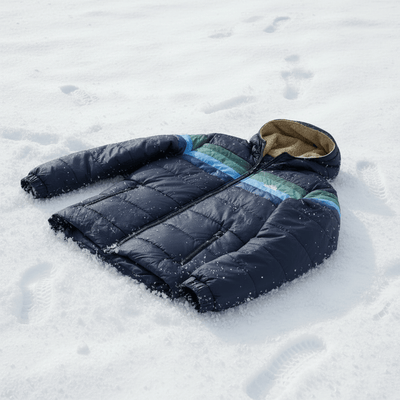 Snowcat Mid - weight Retro Puffer Jacket - Spacecraft