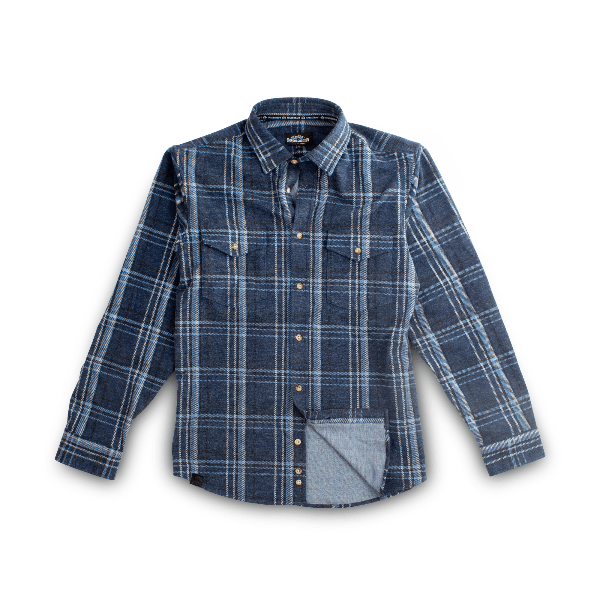 Space Stretch Flannel - Spacecraft