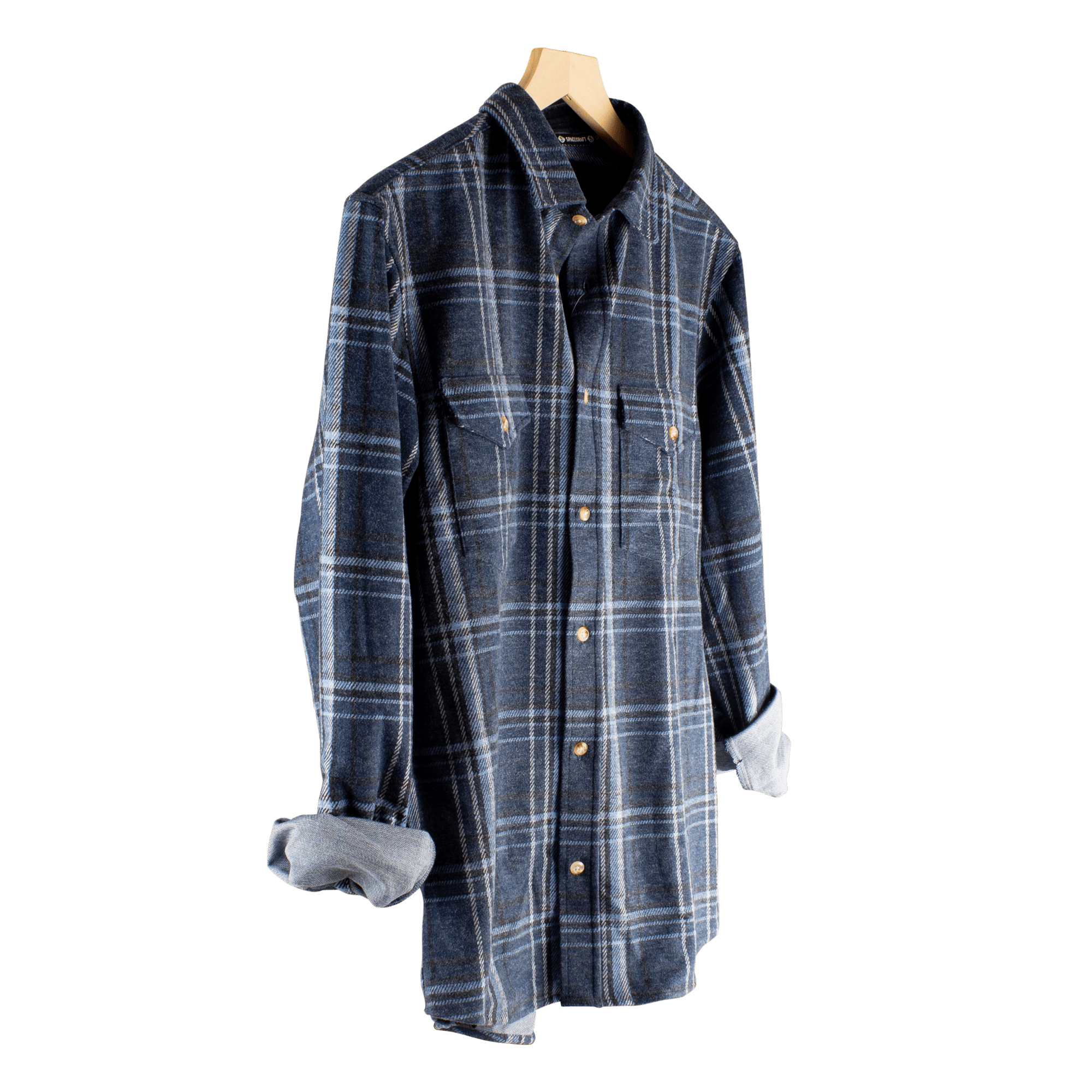 Space Stretch Flannel - Spacecraft